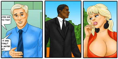 Interracial Blonde Wife Boss Sons Cartoon